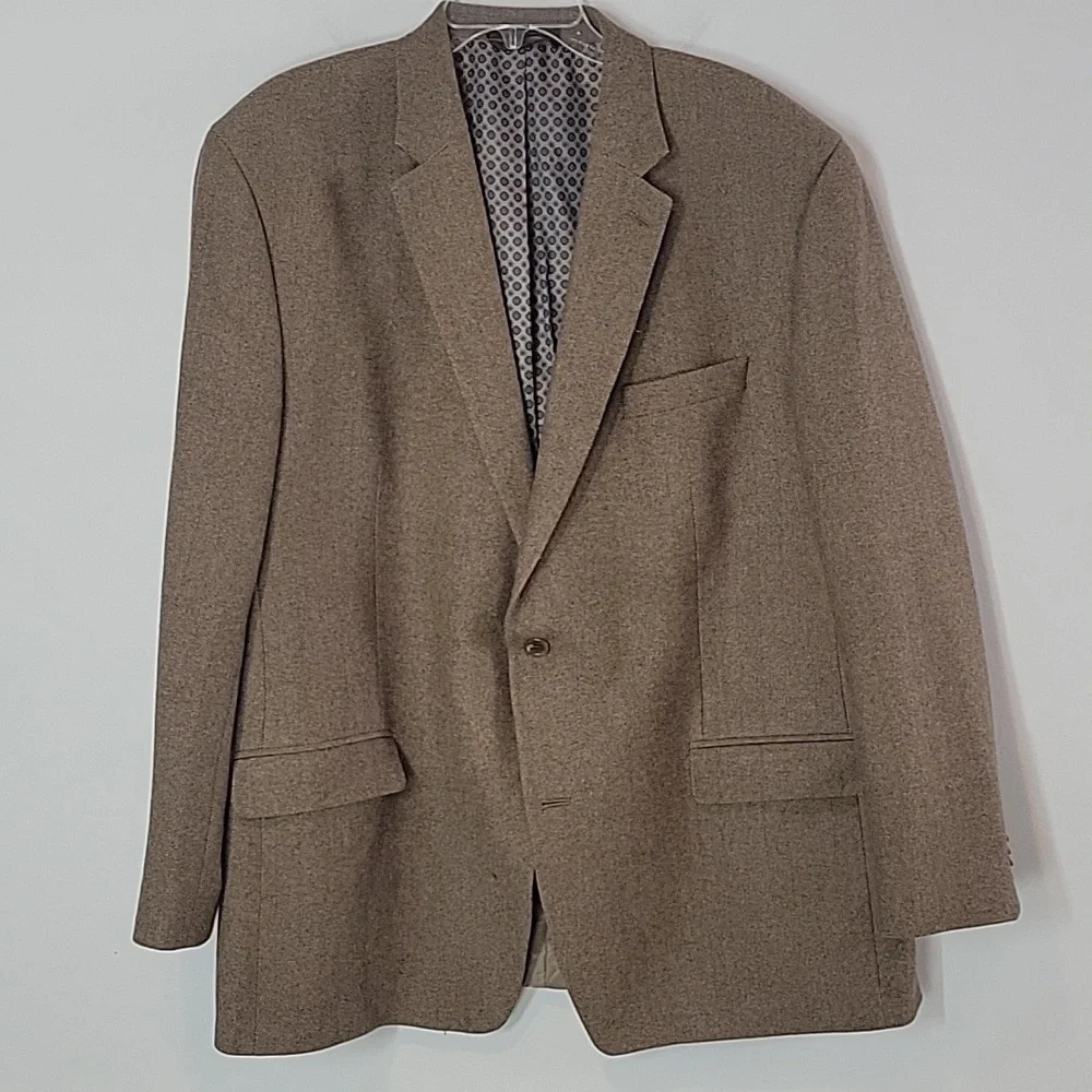 Michael Kors brown wool cashmere sport coat men's 48L
